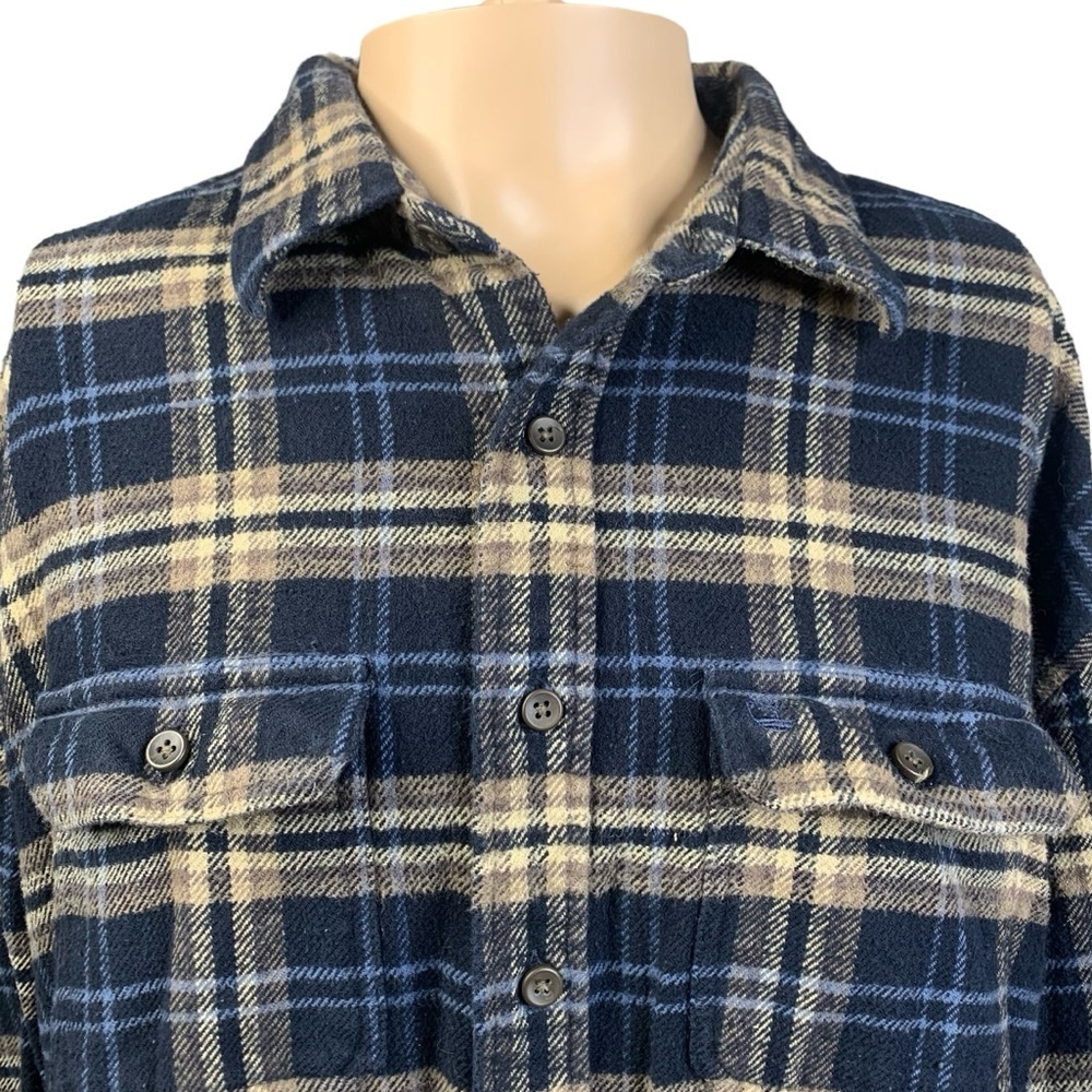 Timberland XXL Flannel Shirt Plaid Fall Pockets Workwear Outdoor Gorpcore Grunge - Picture 3 of 9